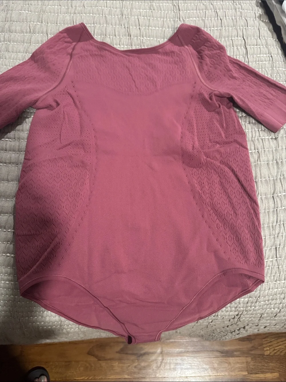 lululemon athletica Rose Pink Scoop-Neck Short Sleeve Bodysuit